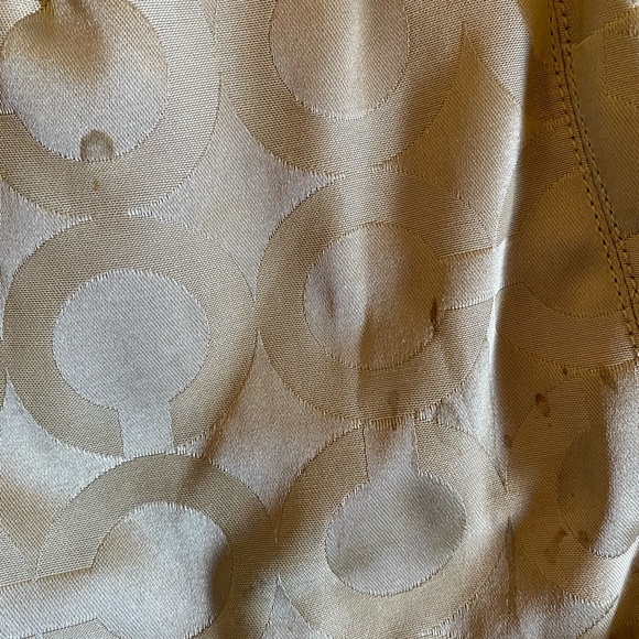 Coach cross body purse - lavender and tan fabric C - Picture 5 of 7